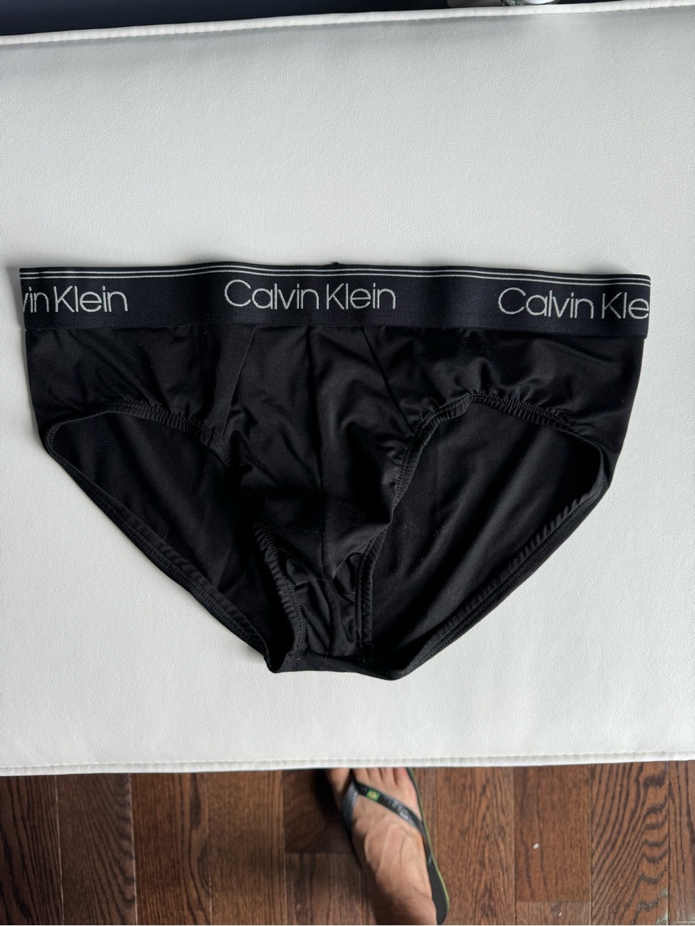 Calvin Klein Black Men's Briefs with Logo Waistband